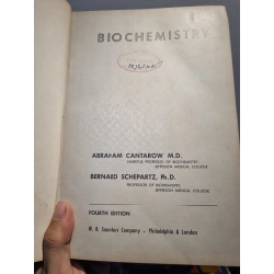 BIOCHEMISTRY - Cantarow | Schepartz 198574