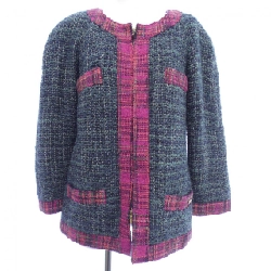 Áo khoác không cổ CHANEL