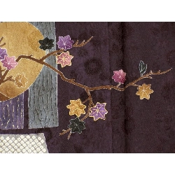 Áo kimono thăm viếng với họa tiết vàng và thêu shibori - Hàng hiệu Authentic 876838