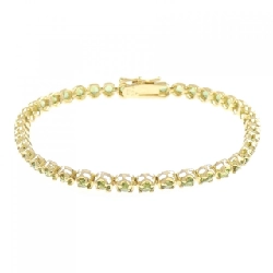 K18YG Peridot Bracelet 3.24CT - Hàng hiệu Authentic 873653