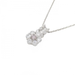 Dây chuyền kim cương hồng PT900/PT850 0.06CT - Hàng hiệu Authentic 858886