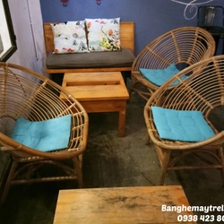 Ghế đơn mây tròn 462683