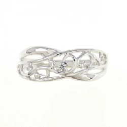 Nhẫn kim cương K10WG 0.01CT 672868