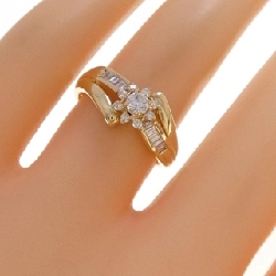 Nhẫn kim cương K18YG 0.16CT - Hàng hiệu Authentic 850939