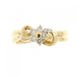 Nhẫn kim cương hoa K18YG 0.14CT 673354