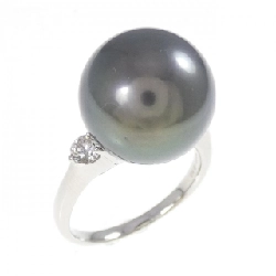 Nhẫn ngọc trai đen PT900 15.3mm - Hàng hiệu Authentic