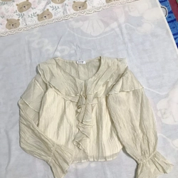 Áo tơ tay bồng dài 499895
