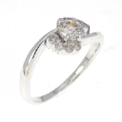 Nhẫn kim cương K18WG 0.228CT