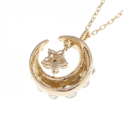 K18PG Mặt trăng Kim cương Dây chuyền 0.41CT - Hàng hiệu Chính hãng 867800