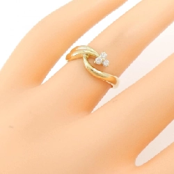 Nhẫn kim cương K18YG 0.10CT 672054