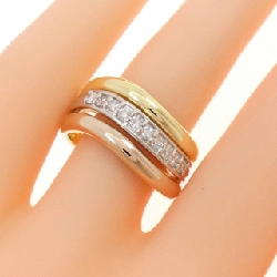 Nhẫn kim cương K18YG/PT900/K18PG 0.27CT 669253