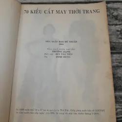 70 kiểu cắt may TRANG PHỤC THỜI TRANG. Tg. Thiên Trang. Nxb Mỹ Thuật 1994 782794