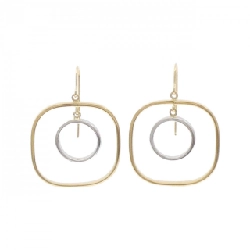 K18YG/K18WG Bông tai - Hàng hiệu Authentic