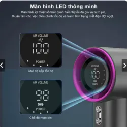 Quạt sạc cầm tay mini gió mạnh,100 tốc độ gió 991654