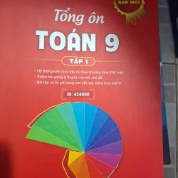 Sách Tổng ôn Toán 9 tập 1-2 bộ giáo trình SGK mới