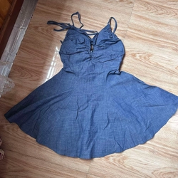 Váy jeans xanh sẫm 518977