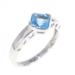 Nhẫn Blue Topaz K14WG
