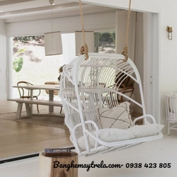 Xích đu đôi mây tre đan 530613