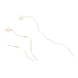 K18YG Bông tai ngọc trai nước ngọt - Hàng hiệu Authentic 874690