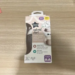 Bình Sữa PPSU Tommee Tippee Natural Start 260ml, Núm Ty Đi Kèm 3-6 Tháng