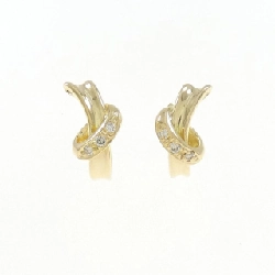 K18YG Bông tai kim cương 0.06CT - Hàng hiệu Chính hãng