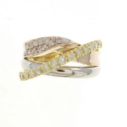 Nhẫn kim cương K18YG/PT900/K18PG 0.30CT 668255