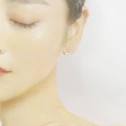 K18YG/ST Bông tai kim cương 1.02CT 1.01CT M-VLY SI1 hình trái tim - Hàng hiệu Chính hãng 874175