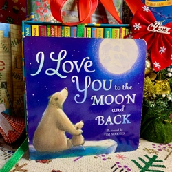 Sách ngoại văn I Love You To The Moon And Back, Board Book, used, cũ, sờn mép và gáy