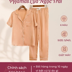 Pyjama lụa ngọc trai - size M | 2 màu 463546