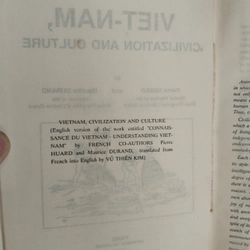 Văn mình và Văn Hoá Việt Nam từ Vietnam Civilization and Culture (Xưa, đẹp, hiếm, tặng quà 546131