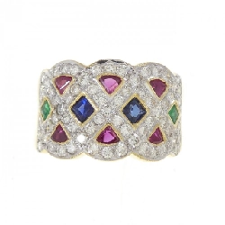 Nhẫn đá màu K18YG/K18WG - Hàng hiệu Authentic 854255