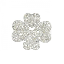 Nhẫn kim cương K18WG hình cỏ ba lá 0.70CT - Hàng hiệu Authentic 849940