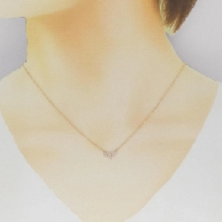 K18PG/K18YG Dây chuyền kim cương hình trái tim 0.10CT - Hàng hiệu Chính hãng 860740