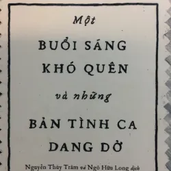 [TRUYỆN NGẮN] Một buổi sáng khó quên và những Bản tình ca dang dở - Francoise Sagan