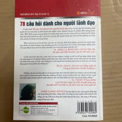 78 Câu Hỏi Dành Cho Người Lãnh Đạo - Sách Phát Triển Bản Thân 301699