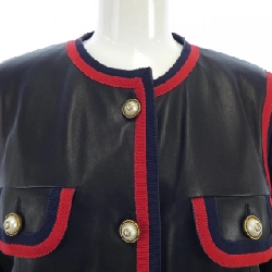 【Mã giảm giá】Gucci GUCCI Áo khoác da 643956