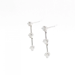 K18WG Bông tai kim cương ba viên 0.30CT - Hàng hiệu Chính hãng 872163