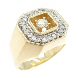 Nhẫn kim cương 14KYG/14KWG - Hàng hiệu Authentic