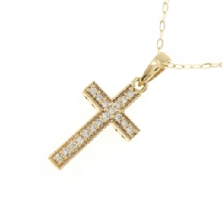 K18YG Dây chuyền kim cương hình chữ thập 0.09CT - Hàng hiệu Chính hãng 858444