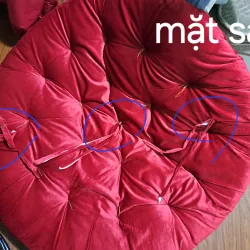 Ghế papasan 1m2 kèm gối decor nhà cửa khung mây nhựa chắc chắn 776859