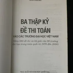 Ba thập kỷ đề thi toán vào các trường Hb88 com tải ứng dụng Việt Nam (1970-2000) 1029483