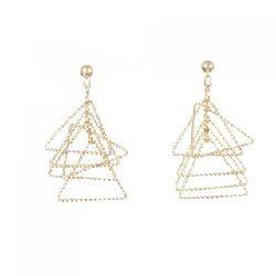 K18YG Bông tai - Hàng hiệu Chính hãng