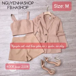 Set vest nữ 3 món thôi trang trẻ mua ha Shop 