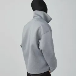 Áo sweatshirt cổ cao FRKM SCD 24SS màu xám, chất liệu cotton thoáng khí, đa năng 996575