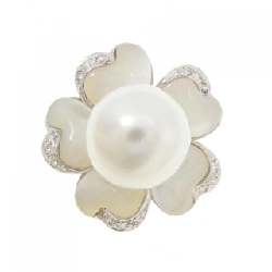 Nhẫn đá màu hoa K18WG - Hàng hiệu Authentic 851669