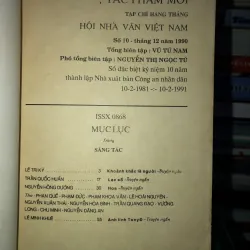 Tác phẩm mới - Tạp chí hàng tháng hội nhà văn Việt Nam số 10 786781