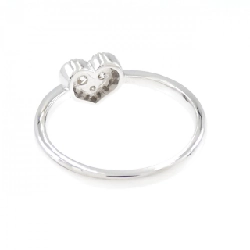 Nhẫn kim cương hình trái tim K18WG 0.20CT 670006