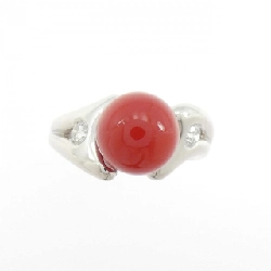 Nhẫn san hô PT900 8.7mm - Hàng hiệu chính hãng 848791