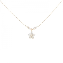 K18PG Hoa Kim Cương Dây Chuyền 0.20CT - Hàng hiệu Chính hãng