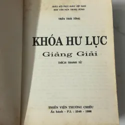 Tuệ Trung Thượng Sĩ Ngữ Lục Giảng Giải - Khóa Hư Lục giảng giải (1996)–Thích Thanh Từ 990032
